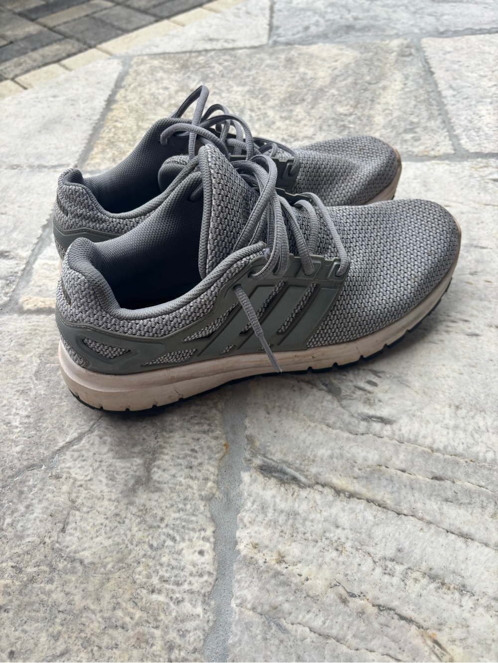 adidas Men's Grey Knit Trainer Sneakers